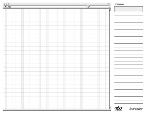 960 Grid System Sketch Sheets